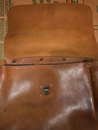 Vintage will leather goods bag Brown Hand Satchel Distressed USA 3
