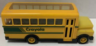 Vintage Crayola Crayons School Bus Holder 32 Spaces 1993 No Sharpener