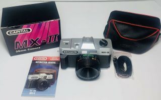 Capital Mx - Ii 35mm Film Camera Vintage 1980s Basic Film Photography Kit