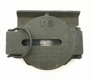 Vintage Us Military Lensatic Compass,  Waltham Watch Co.