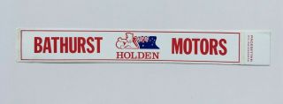 Bathurst Motors Holden - Vintage Dealer Sticker