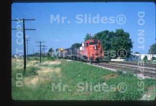 Slide Ic Illinois Central Gp40 3059 & 2 Action Springfield Il 1969