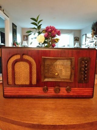 Vintage Stromberg - Carlson 325 - J Art Deco Radio 1938 All Tube Radio