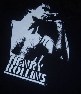 Very Rare Vintage - Style Henry Rollins Black Concert/tour Shirt M Band L