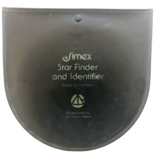 Vintage Simex Star Finder And Identifier Usn Ho 2102 - D With Case,  Complete,