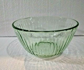 Privatepair Of Vintage Pyrex Ribbed Green Mixing Bowl 7402 - S,  6 Cup,  7 " X 4 "
