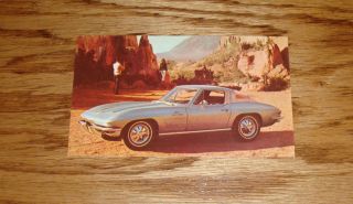 1964 Chevrolet Corvette Sting Ray Sport Coupe Post Card 64 Chevy