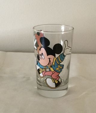 Vintage “mickey & Minnie Mouse” The Walt Disney Company Glass 4” Tall