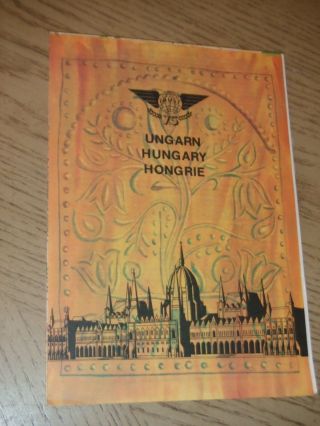 1977 Ibusz Airlines Hungary Budapest City Street Highway Road Map Tourist Guide