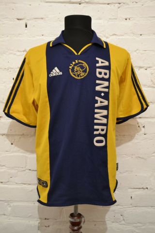 Vintage Ajax Away Football Shirt 2000/2001 Soccer Jersey Trikot Adidas Mens M