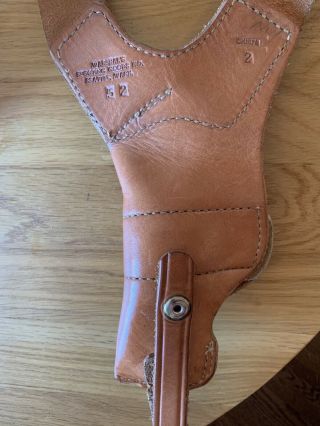 Warshals Vintage Leather Holster For Revolvers 2 Inch Barrel Made In Usa