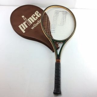 Prince Woodie Vintage Tennis Racket Size 4 1/2” Ash Maple Graphite 80’s - M01
