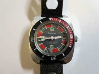 Vintage Lucerne Swiss Made Automatic Divers Design Wrist Watch