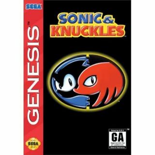 Sonic And Knuckles For Sega Genesis Vintage Very Good