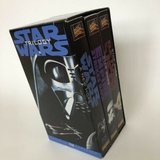 Star Wars Trilogy Empire Strikes Back Return Of The Jedi Vtg 1995 3 Vhs Box Set