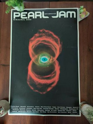 Vintage Pearl Jam Poster Binaural North American Tour 2000