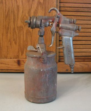 Vintage Devilbiss Type Mbc Paint Spray Gun 30 Tip Parts