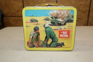 Vintage 1967 The Rat Patrol Metal Lunchbox Aladdin Industries No Thermos