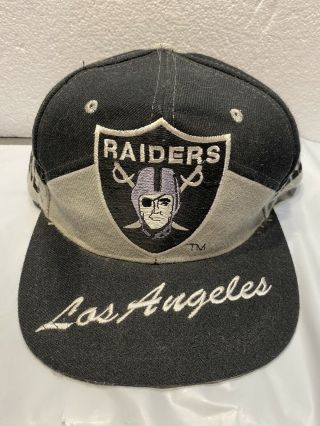 Vintage La Los Angeles Raiders Nfl Football Snapback Hat Cap Drew Pearson