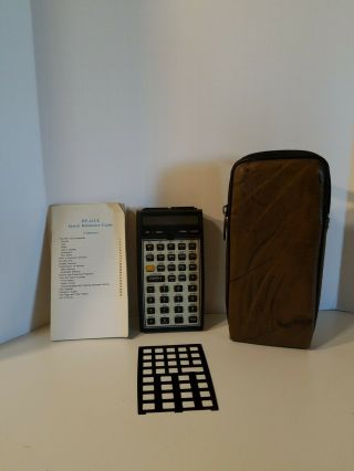 Vintage Hewlett - Packard 41cx Calculator With Case & Quick Reference.