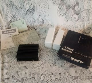 Vintage Alpine 3531 4channel Power Amplifier Old School Box Paperwork Stereofoam