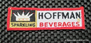 Hoffman Beverage Embroidered Patch Sparkling Soda Vintage 4 1/2 " X 1 1/4 "