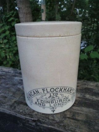 Vintage Scottish Marmalade Jar,  C.  1900.  Kitchenalia.  Duncan Flockhart & Co.