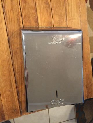 Vintage Mid Century Nibroc Chrome Wall - Mounted Paper Towel Dispenser Gas Station 3