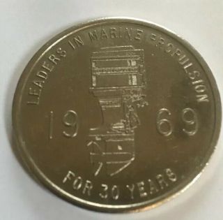 Vintage Mercury Kiekhaefer Commemorative Coin 30 Yr Anniversary 1939 - 1969