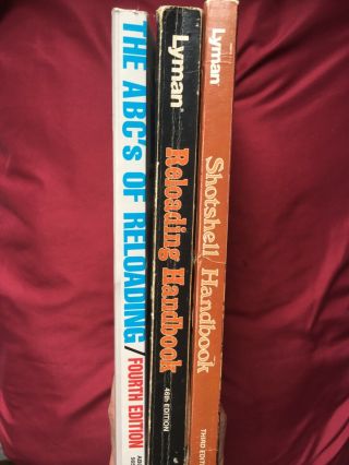 Set Of 3 Vintage Shotshell & Reloading Handbooks - Abc4 And Lyman Brands