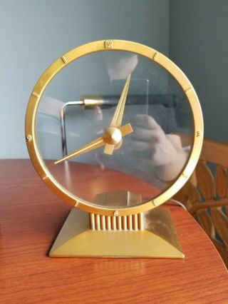 Vintage Mid Century Jefferson Golden Hour Mystery Clock /