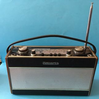 Vintage Roberts R707 Portable Transistor Radio,  1960’s,