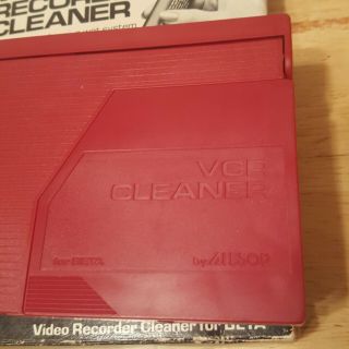 Vintage ALLSOP Video HEAD CLEANER for BETA BETAMAX Player Recorder VCR 3