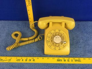 Bell Western Electric 500 Dm Vintage Rotary Telephone Yellow