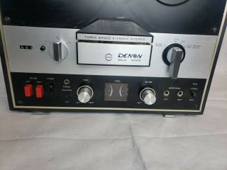 Denon Stereo Tape Recorder Vintage Reel To Reel 7H41ED 2