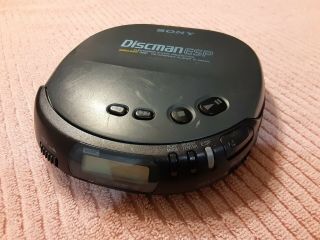 Vintage Sony D - 242ck Discman Esp Portable Cd Player Walkman Mega Bass