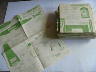 Vintage Hobbies Weekly Foldout Paper Design Plans - Large Quantity