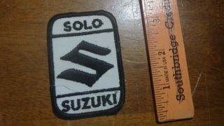 Vintage Solo Suzuki Motocross Motorcycle Biker Club Mc Rocker Patch Bx K 26