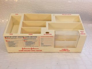 1980 Vintage Johnson & Johnson Home Wound Care Center Plastic Display Band - Aid