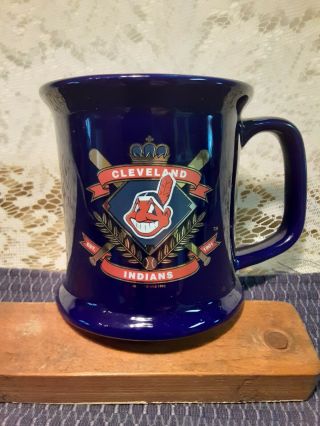 Cleveland Indians Coffee Mug Hunter Mlb 1995 Logo Chief Wahoo " Vintage "