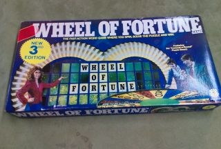 Vintage Wheel Of Fortune Board Game 1985 3rd Edition Pressman