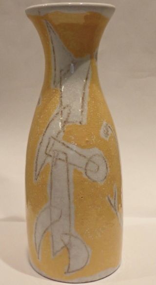 Unusual Vintage Mid Century Modern Italian Gambone Era Abstract Figural Vase