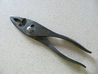 Vintage Snap - On Vacuum Grip Pliers With Cutter No.  137 7  1/4 Long