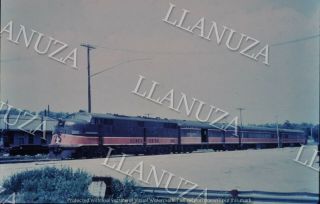 Duplicate Slide Illinois Central E - 6 At Sioux City Iowa The Hawkeye 1970