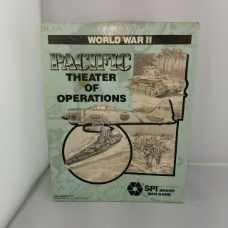 Vintage Pacific Theater Of Operations World War Ii Spi Brand War Game 1991
