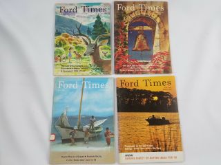 4 Vintage Ford Times Magazines 1968 Year Sept,  Dec,  Jan,  And March