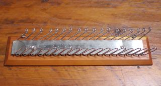 Vtg 60s Selectie Th Jenkins Chicago Chrome Wall Organizer Ties Jewelry Scarves