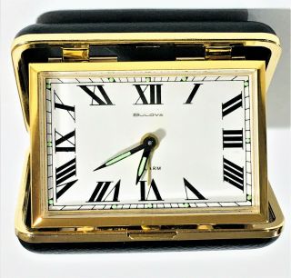 1973 Bulova Travel Alarm Clock Vintage