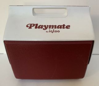 Vintage 1980s Playmate Cooler 16 Quart By Igloo White / Push Button