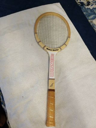 Vintage Match Master Winner Tennis Racket Power Model 4 5/8 Grip In Great Shape